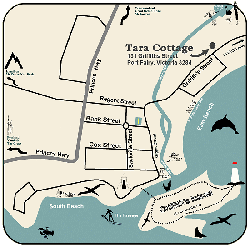 Linked Image of the location map for Tara Cottage