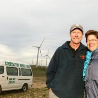 Tim & Carmel Brady with Codrington Wind Farm Tours